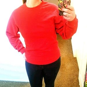 Red sweatshirt